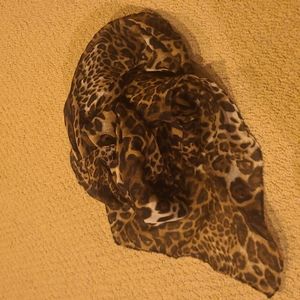 Leopard print scarf
